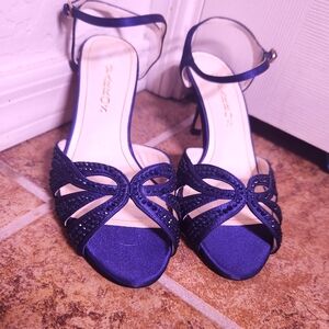 Caparros Dark Blue Sparkly heels. Size 7
